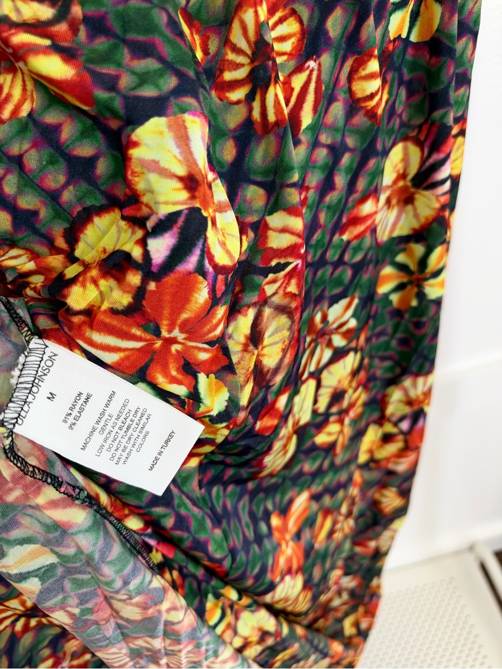 Ulla Johnson Ricci Top & Cecilia Skirt Set in Evergreen Floral - Picture 5 of 6